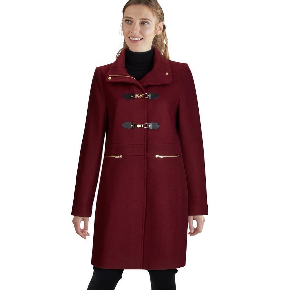 🔥SOLD🔥COLE HAAN SIGNATURE Wool Blend Twill Coat
